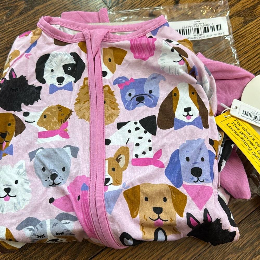 Unworn Limited edition pink puppy parade zippy 18-24 months